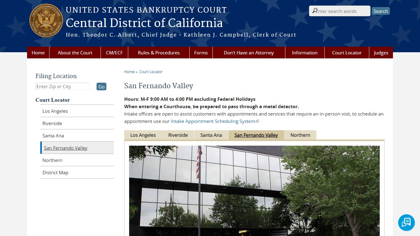 San Fernando Valley - United States Bankruptcy Court